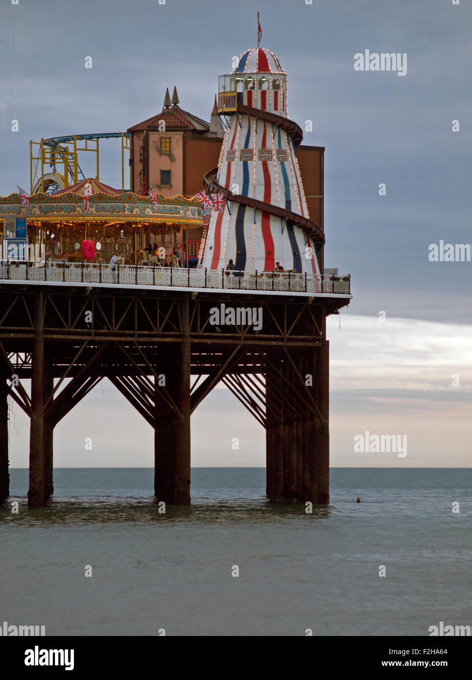 The Helter Skelter On Brighton Pier Stock Photo Alamy