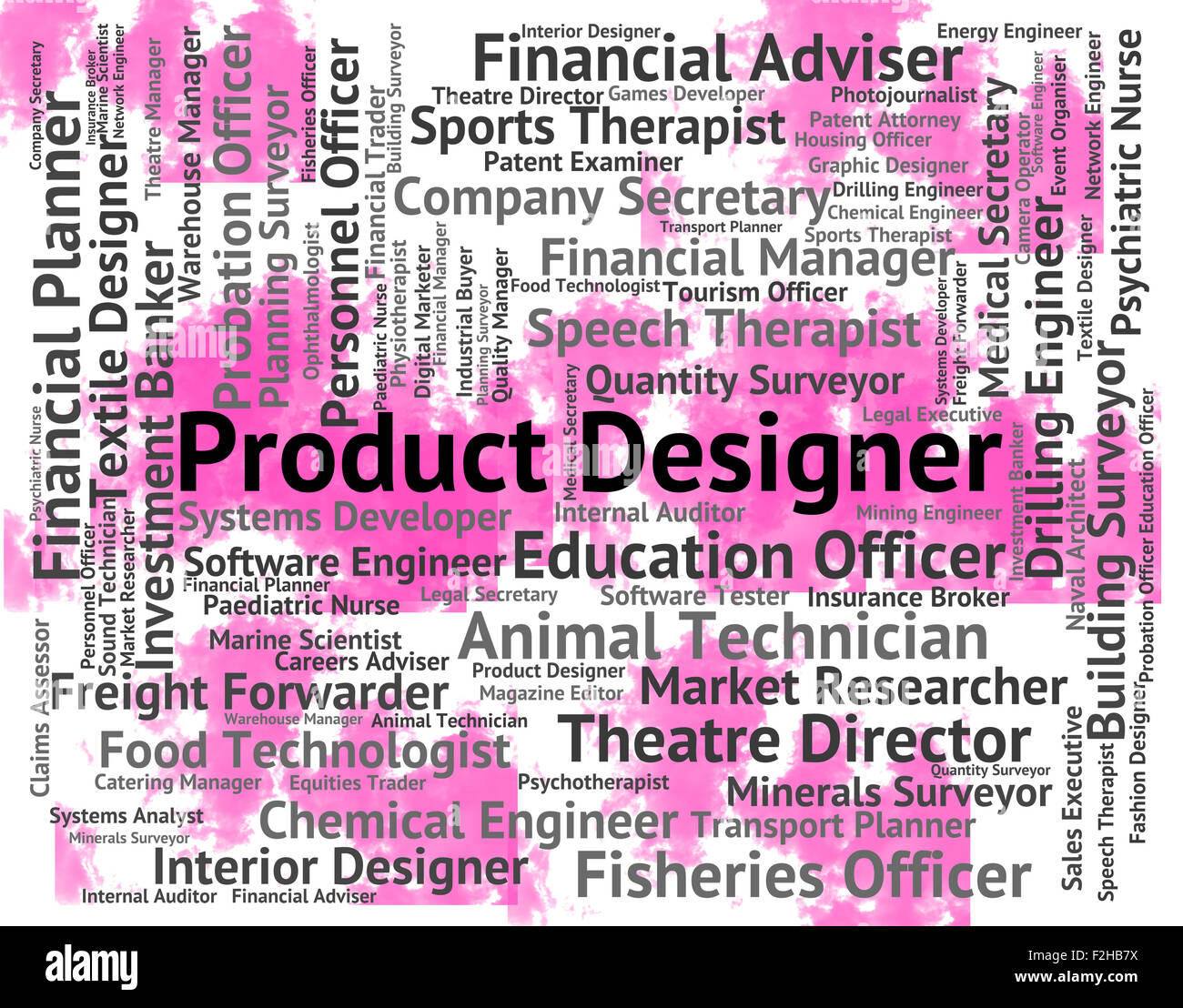 Product Designer Showing Occupation Designed And Goods Stock Photo Alamy