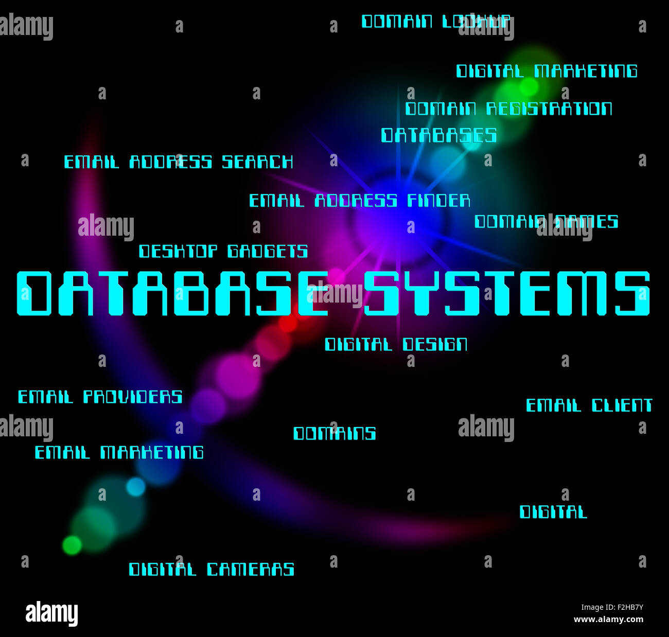 Database Systems Meaning Computing Technology And Network Stock Photo