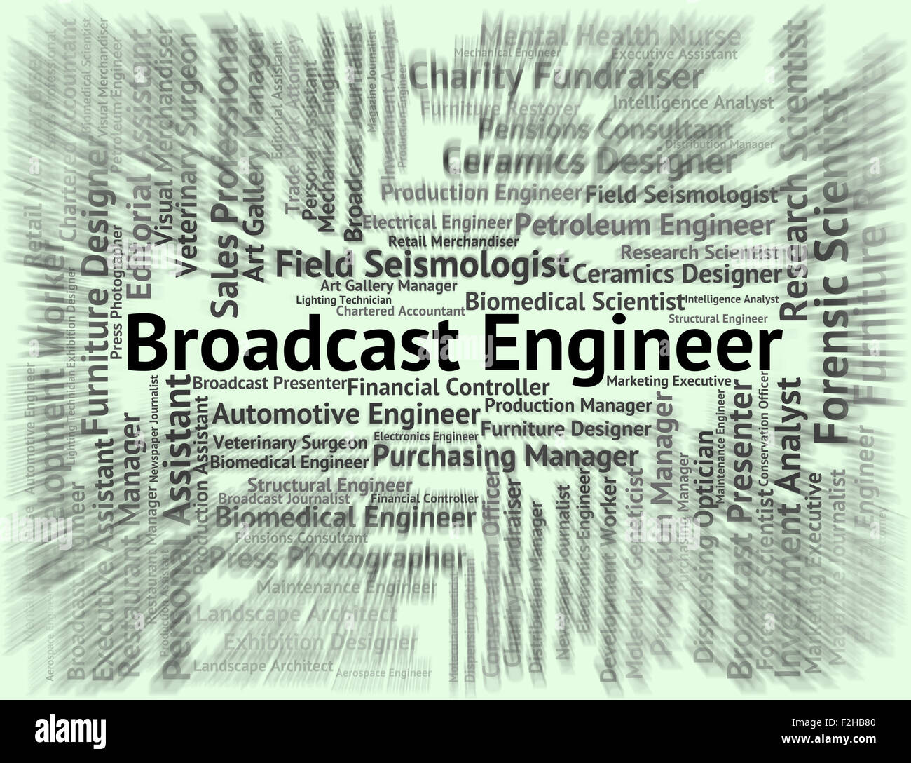 Broadcast Engineer Meaning Work Job And Position Stock Photo Alamy