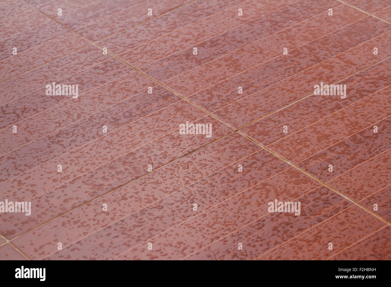 Wood floor wet after rain Stock Photo Alamy
