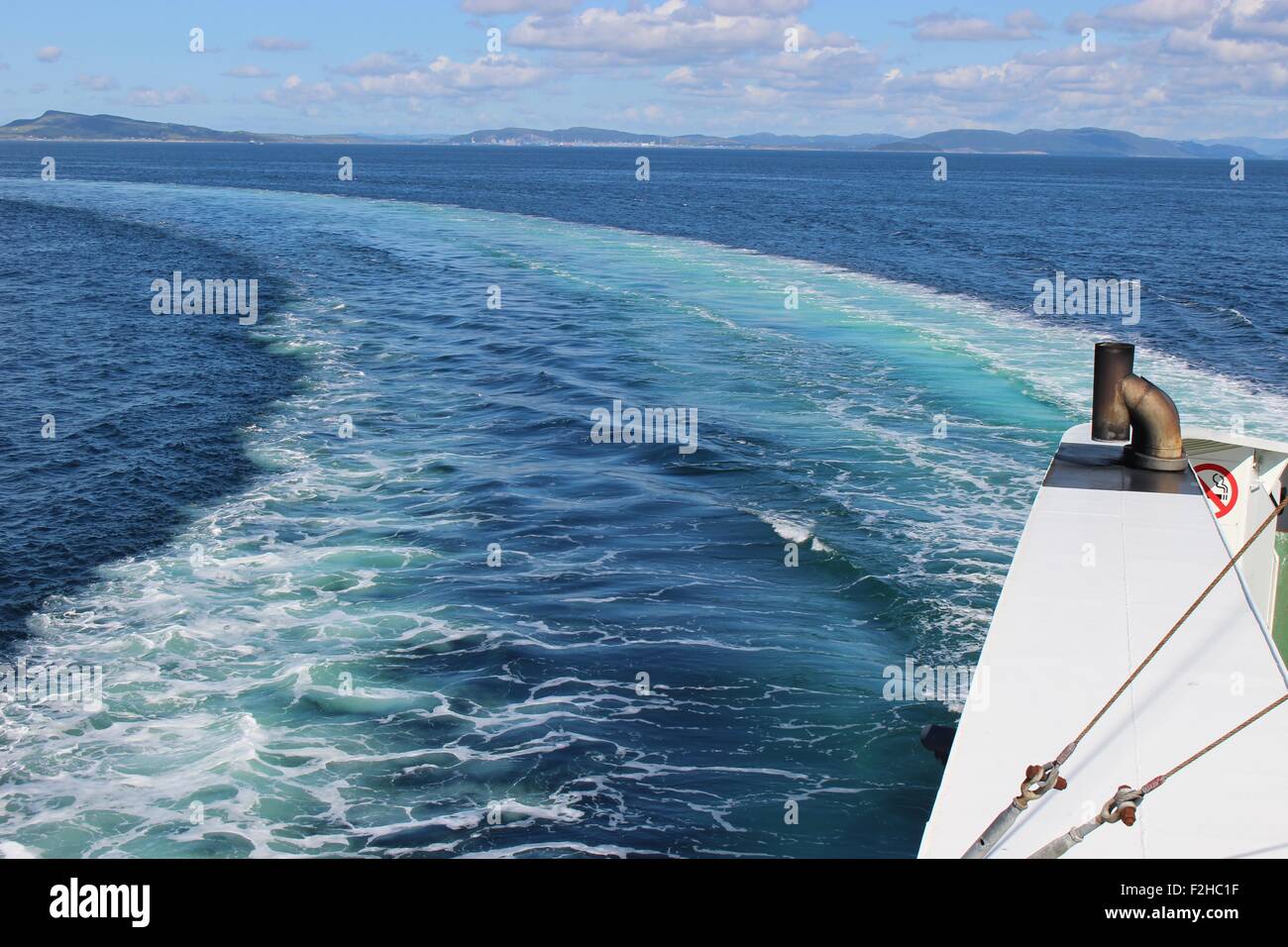 Norway, Scandinavia, Europe. A ferry on it
