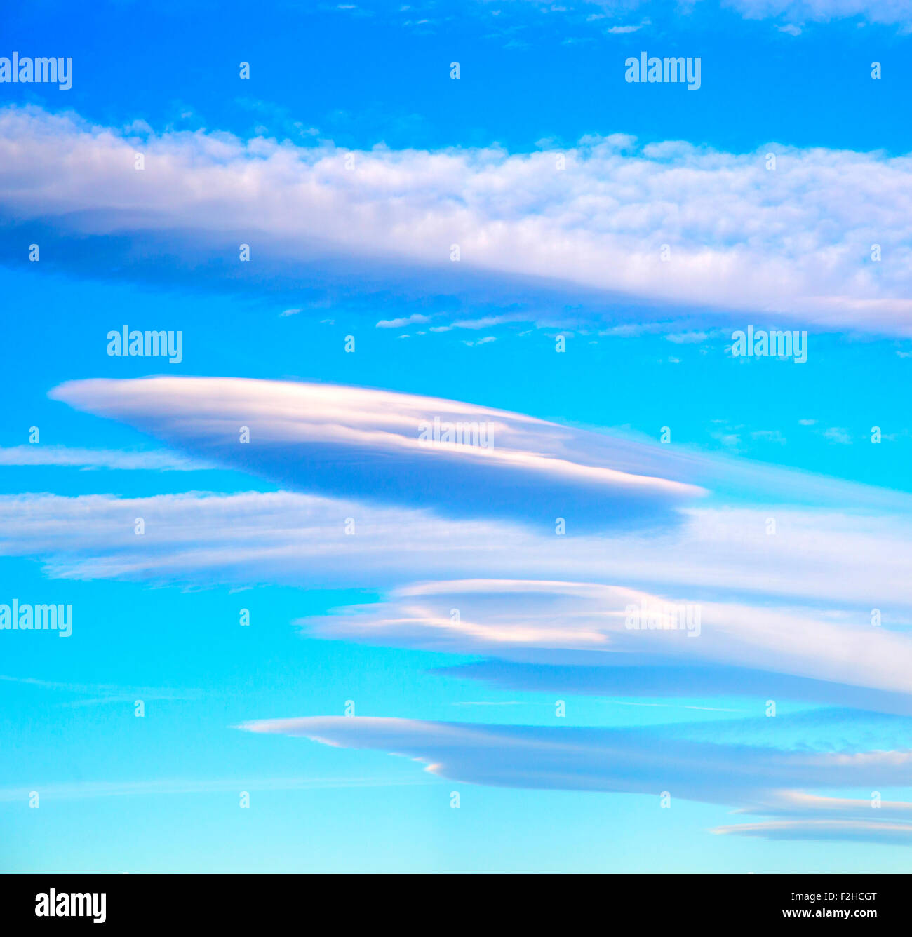 in the blue sky white soft clouds and abstract background Stock Photo ...