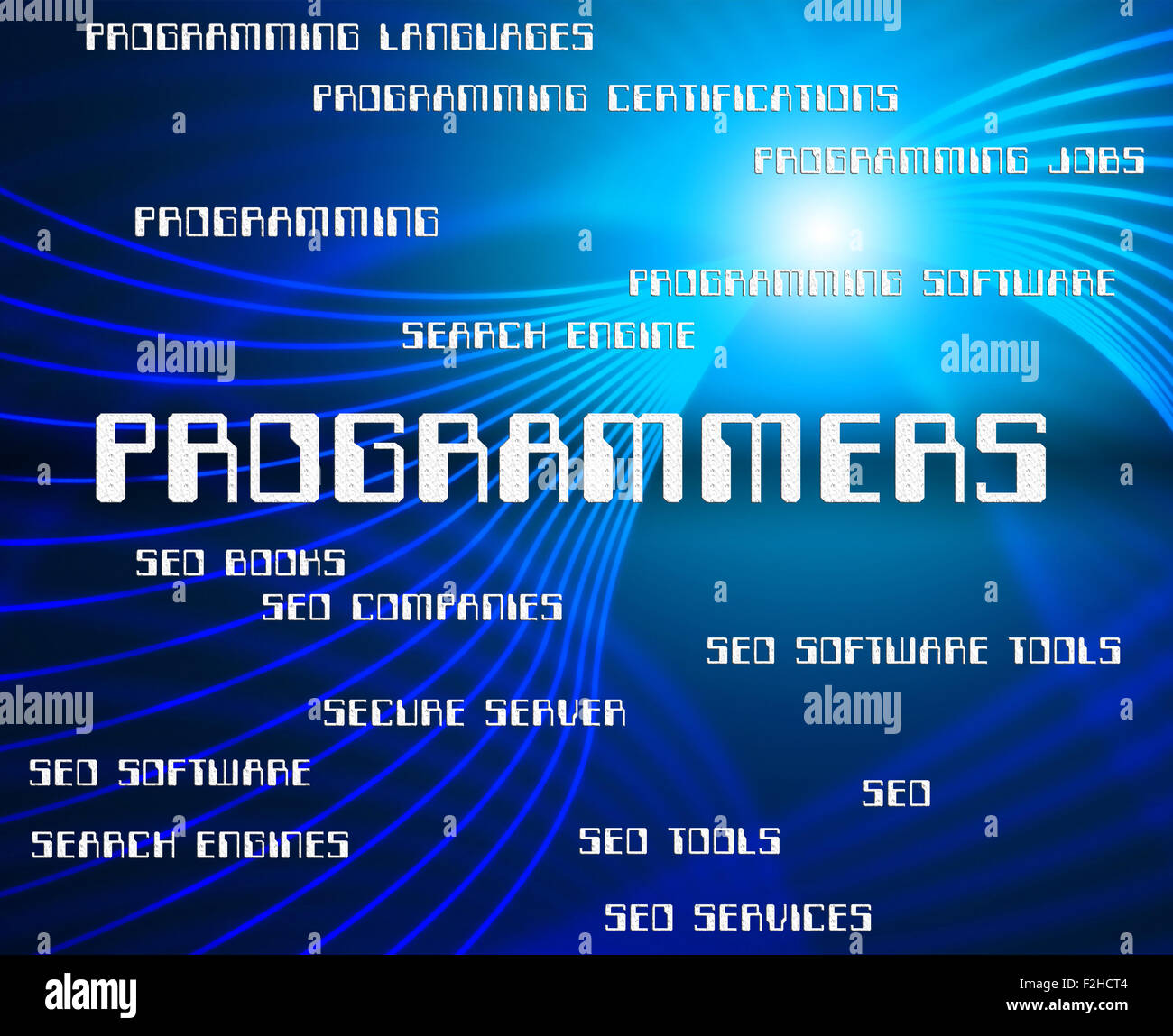 Programmers Word Showing Programming Job And Software Stock Photo - Alamy