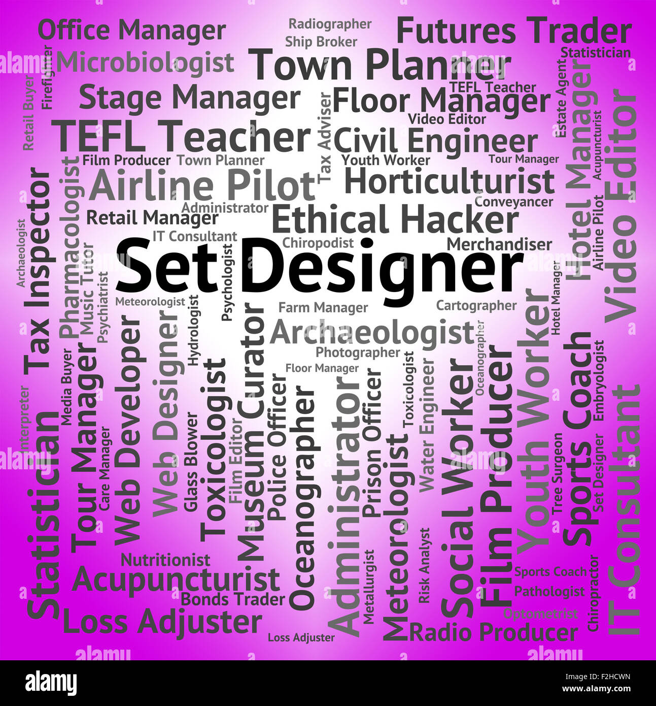 Set Designer Representing Designing Hiring And Employee Stock Photo Alamy