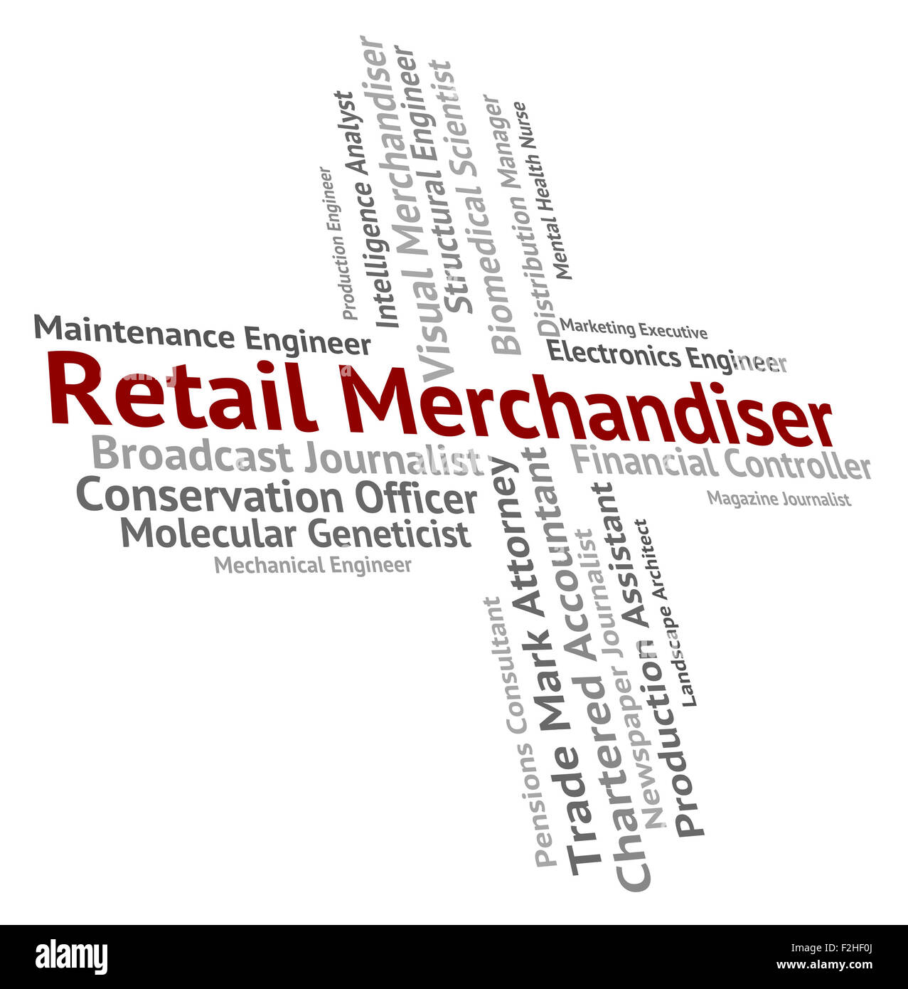 Retail Merchandiser Indicating Employment Promotion And Marketing Stock
