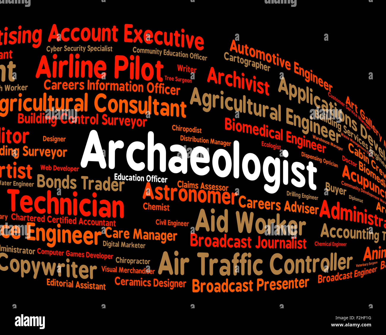 Archaeologist Job Representing Work Recruitment And Archaeology Stock