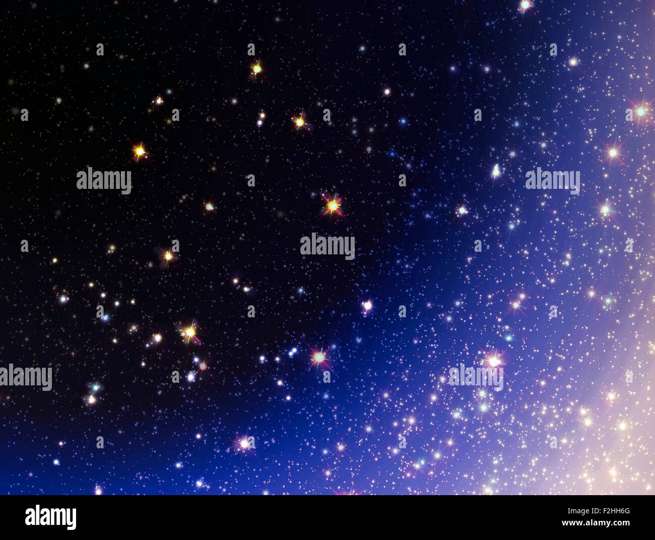 Stars background, space texture with many stars Stock Photo