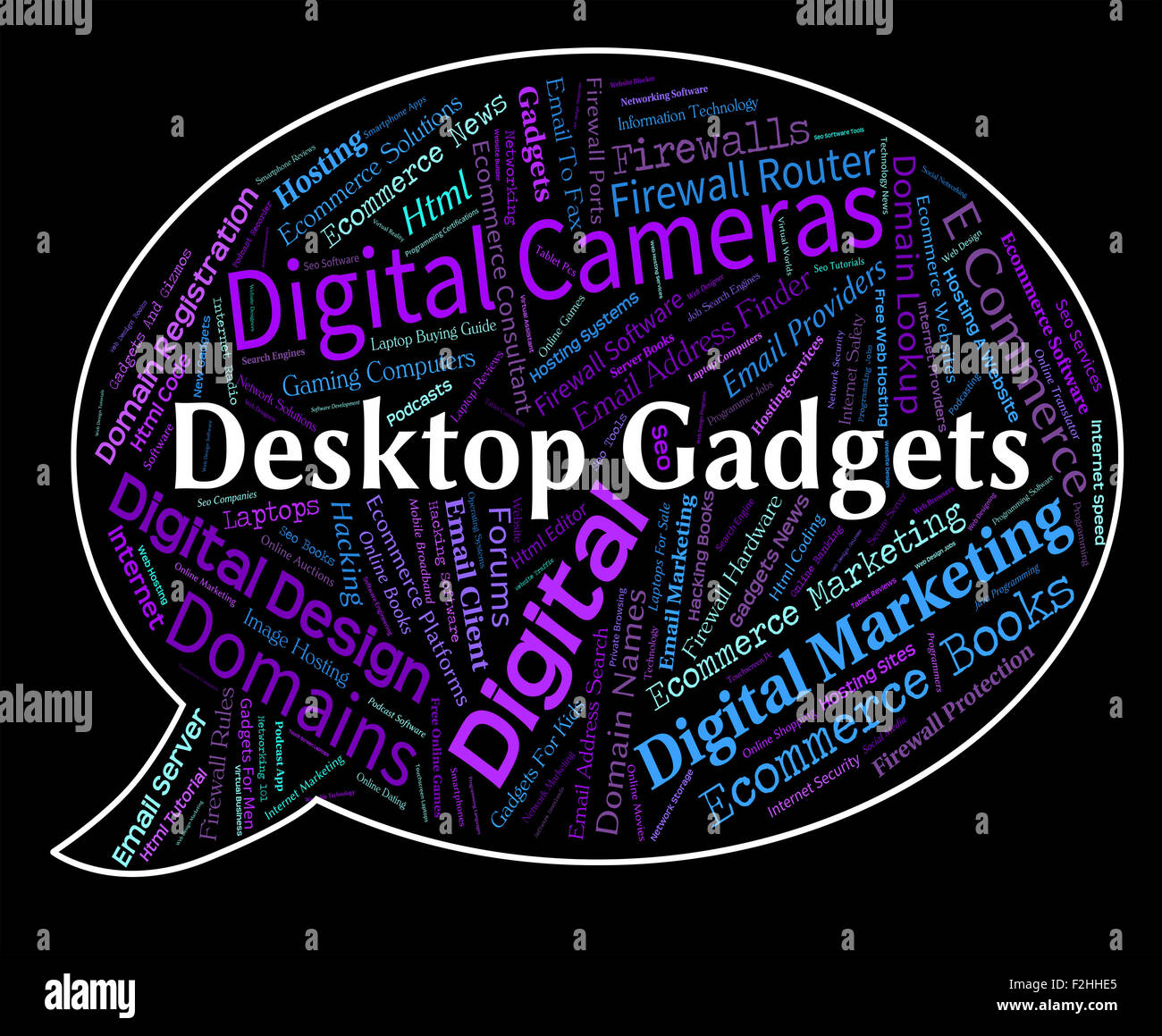 Desktop Gadgets Meaning Mod Con And Inventions Stock Photo Alamy