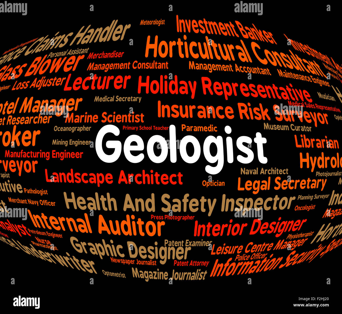 Geologist Job Indicating Geological Work And Scientist Stock Photo Alamy