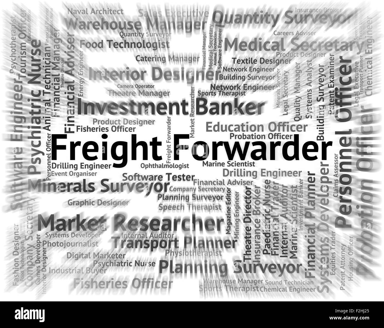 Freight Forwarder Indicating Words Cargo And Forwarders Stock Photo Alamy