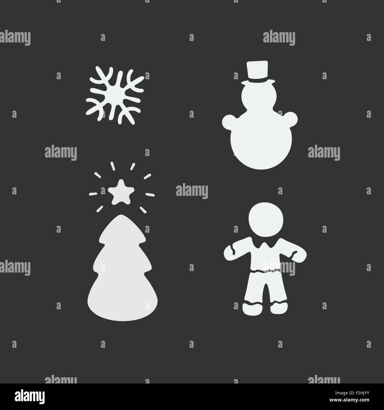 Vector Christmas Stencil Stock Vector Image & Art Alamy