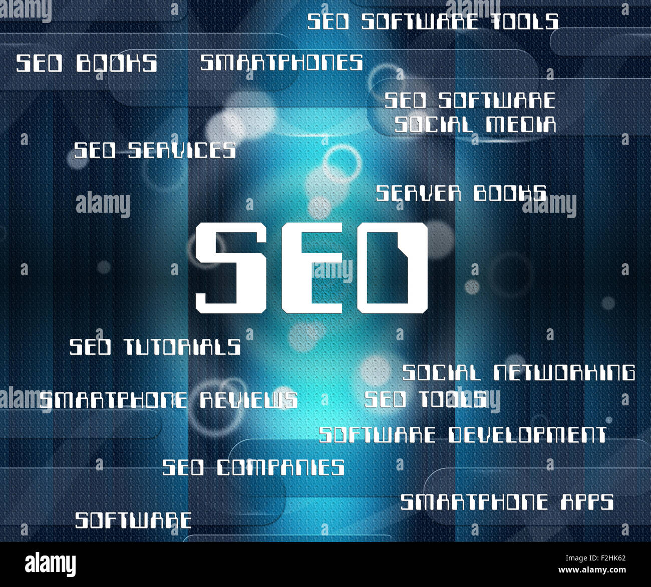Seo Word Humbnail Seo Word Representing Website Optimizing And Words Stock Photo - Alamy