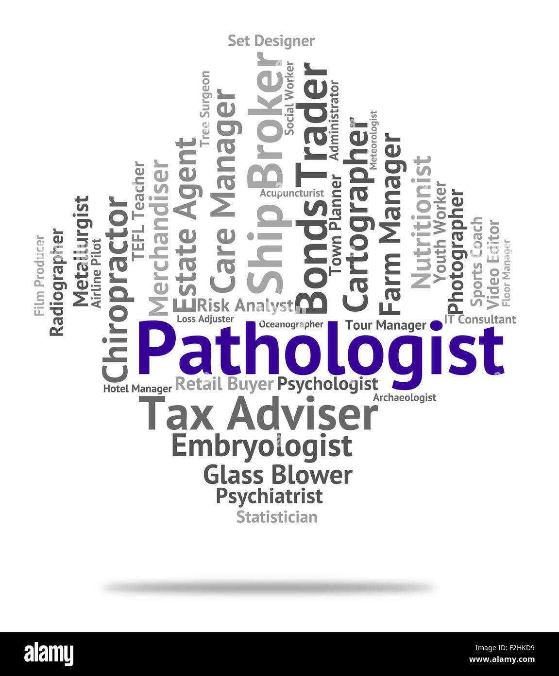 Pathologist Job Representing Employee Occupations And Position Stock Photo