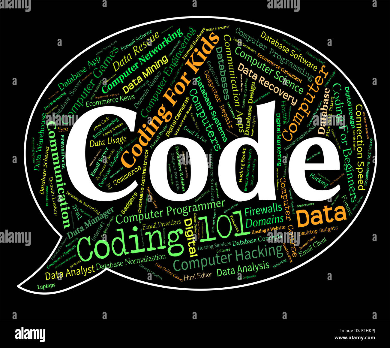 Code Word Representing Words Computers And Ciphers Stock Photo - Alamy