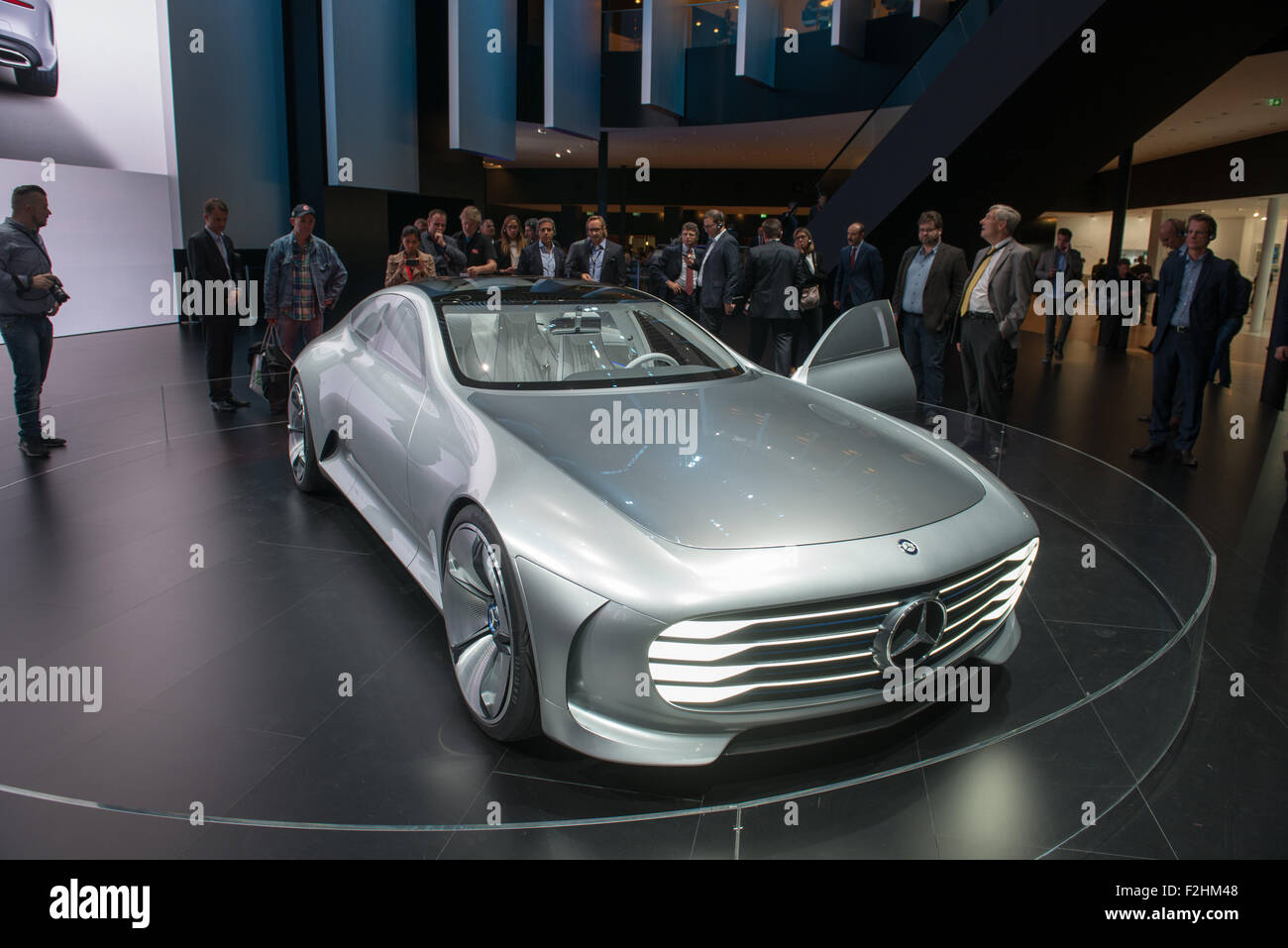 Frankfurt international motor show (IAA) 2015. Mercedes-Benz Concept IAA (Intelligent Aerodynamic) - world premiere Stock Photo