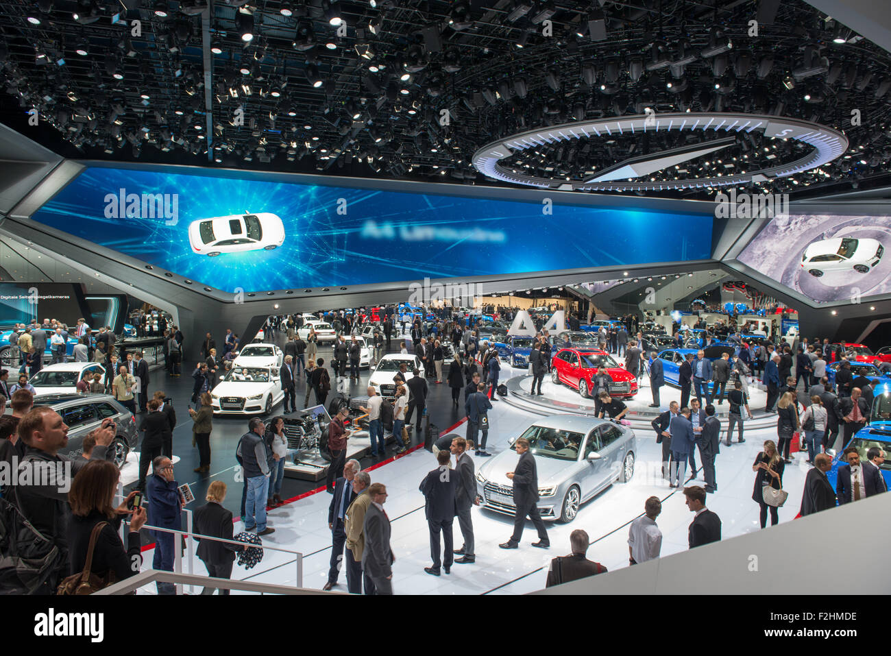 Frankfurt International Motor Show Iaa 15 Audi Forum Agora Stock Photo Alamy