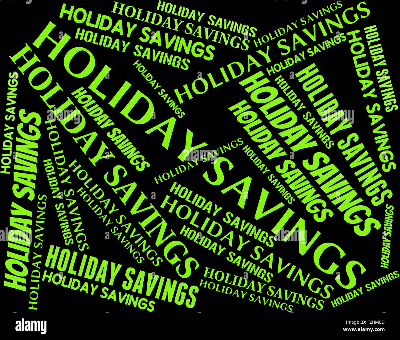 Holiday Savings Showing Go On Leave And Time Off Stock Photo