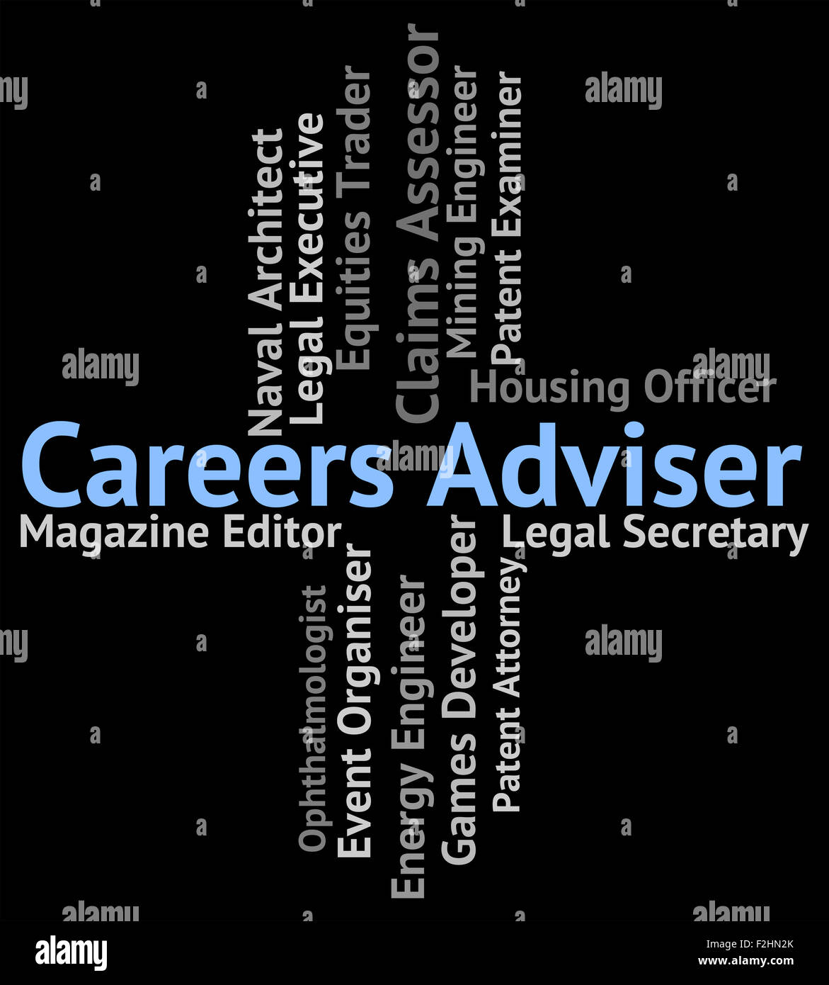 Careers Adviser Representing Advising Jobs And Instructor Stock Photo