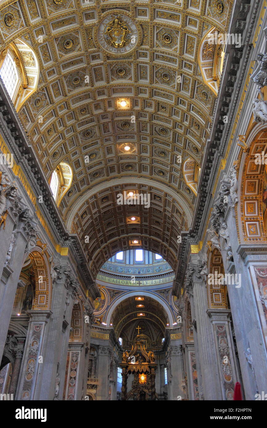 Interior of a St. Peter's Basilica Stock Photo - Alamy
