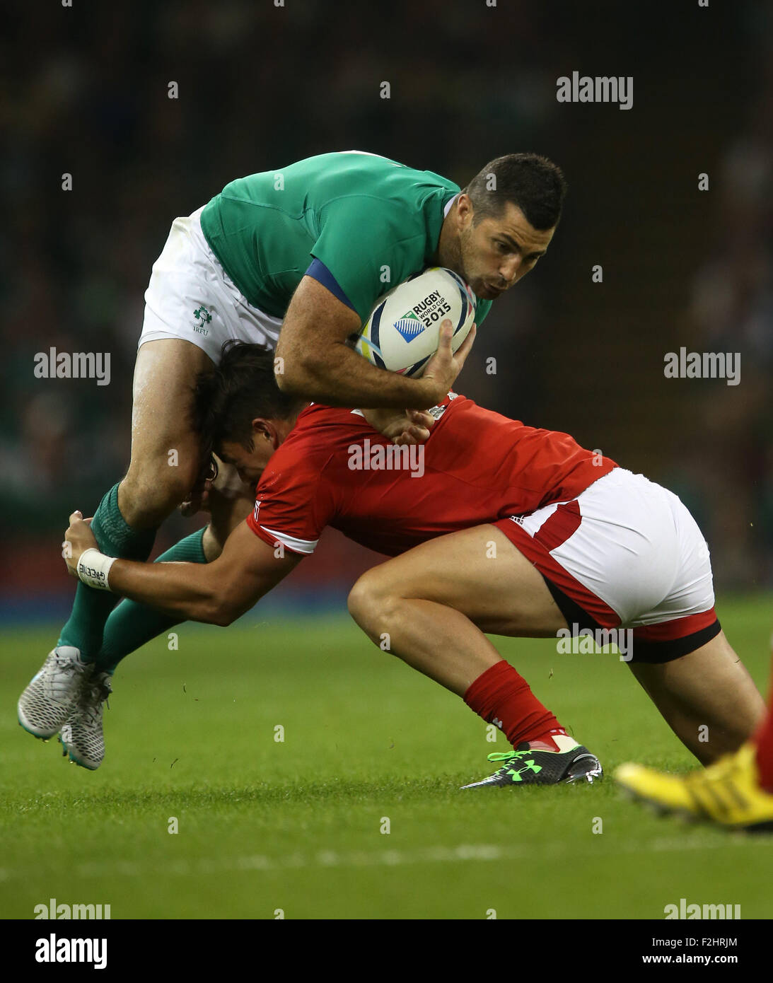 Cardiff, Wales, UK. 19th September, 2015. Rob Kearney Ireland Ireland V Canada, Rugby World Cup 2015 Millennium Stadium, Cardiff, Wales 19 September 2015 Credit:  Allstar Picture Library/Alamy Live News Stock Photo