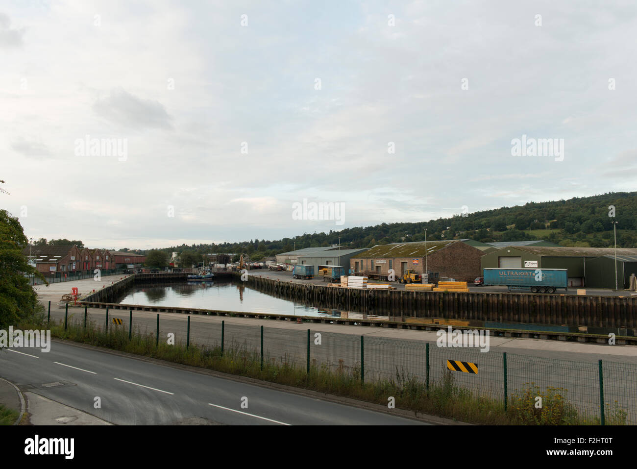 Perth harbour,lower Friarton,Perth,Scotland,UK Stock Photo Alamy