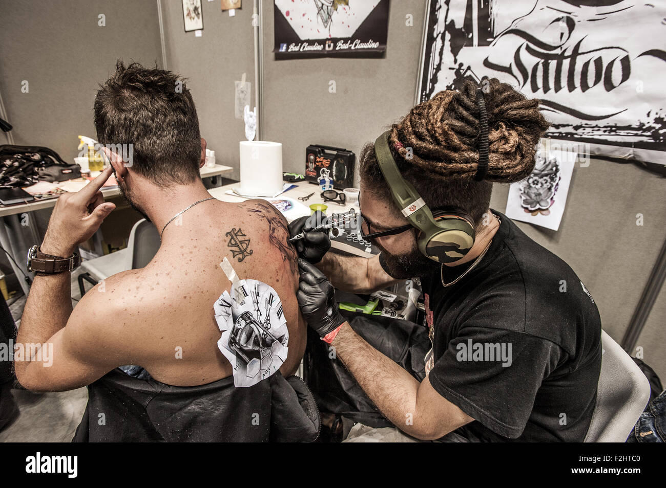 Turin, Italy. 19th September, 2015. Italian Tattoo Artists 2015 ...