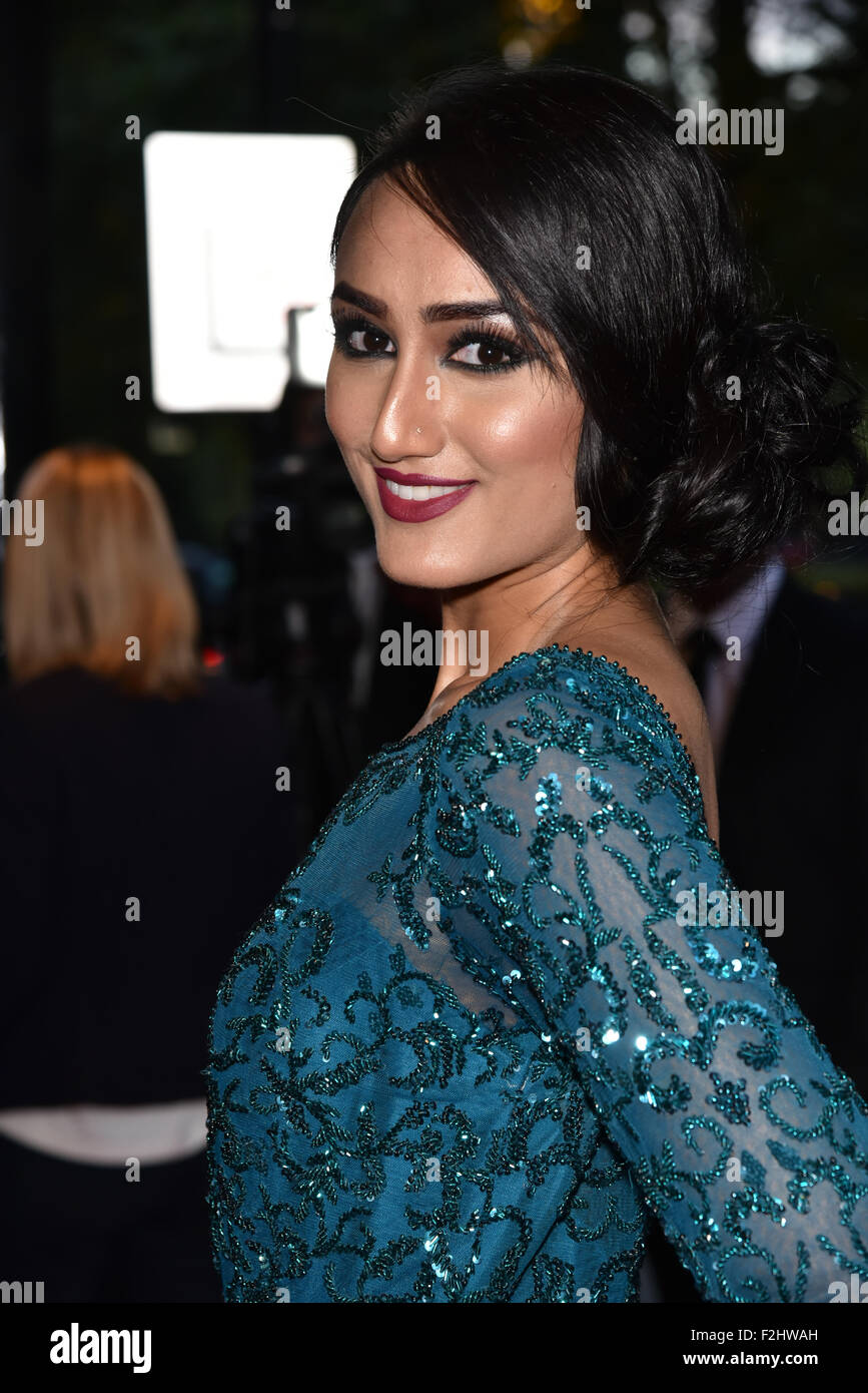 London, UK. 18th September, 2015. Arshina Priya of Desi Rascals attends the  The 15th Asian Achievers Awards 2015 with Grosvenor House Hotel, London.  Credit: See LiAlamy Live News Stock Photo - Alamy