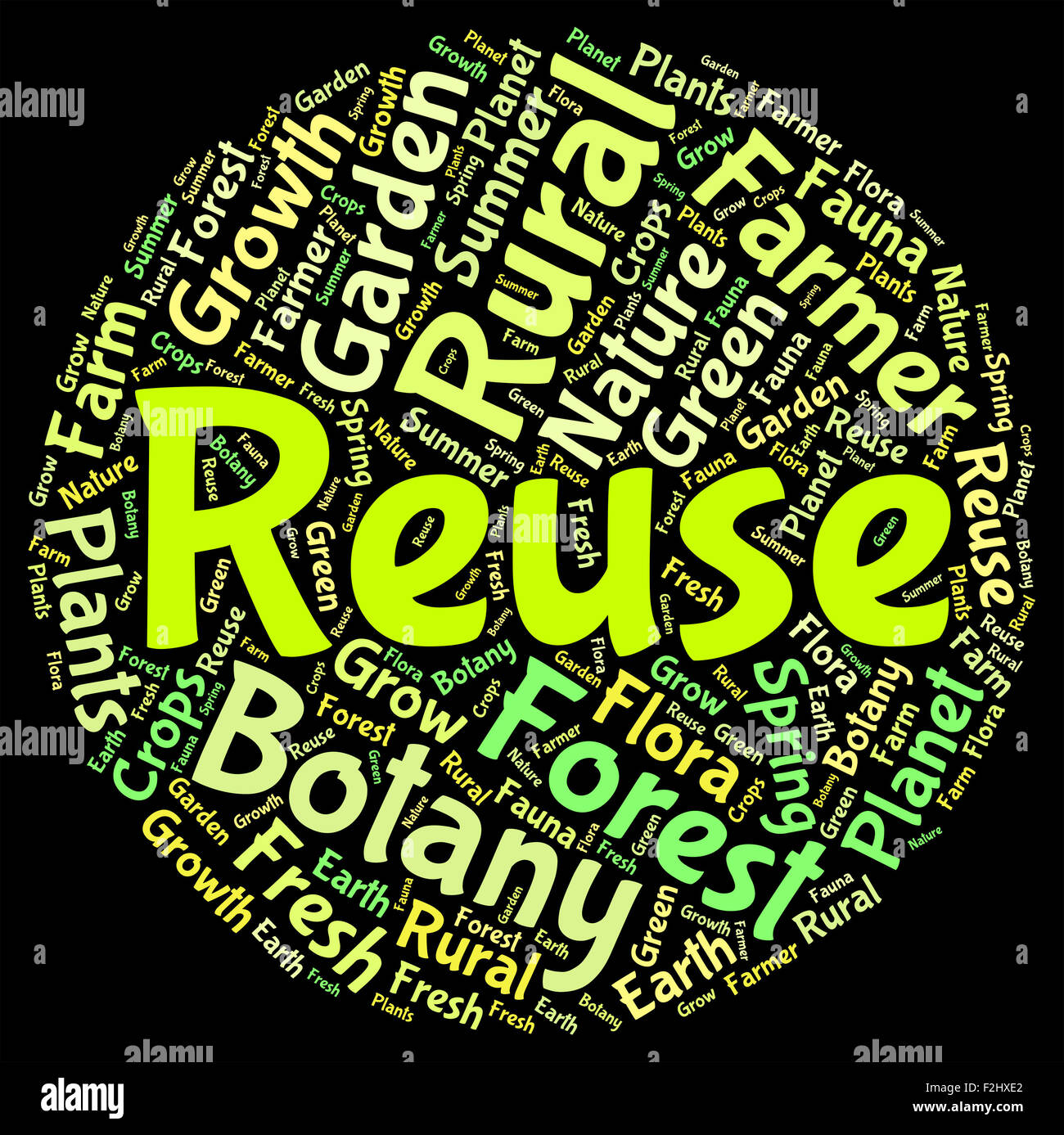 Reuse Word Indicating Eco Friendly And Reusing Stock Photo