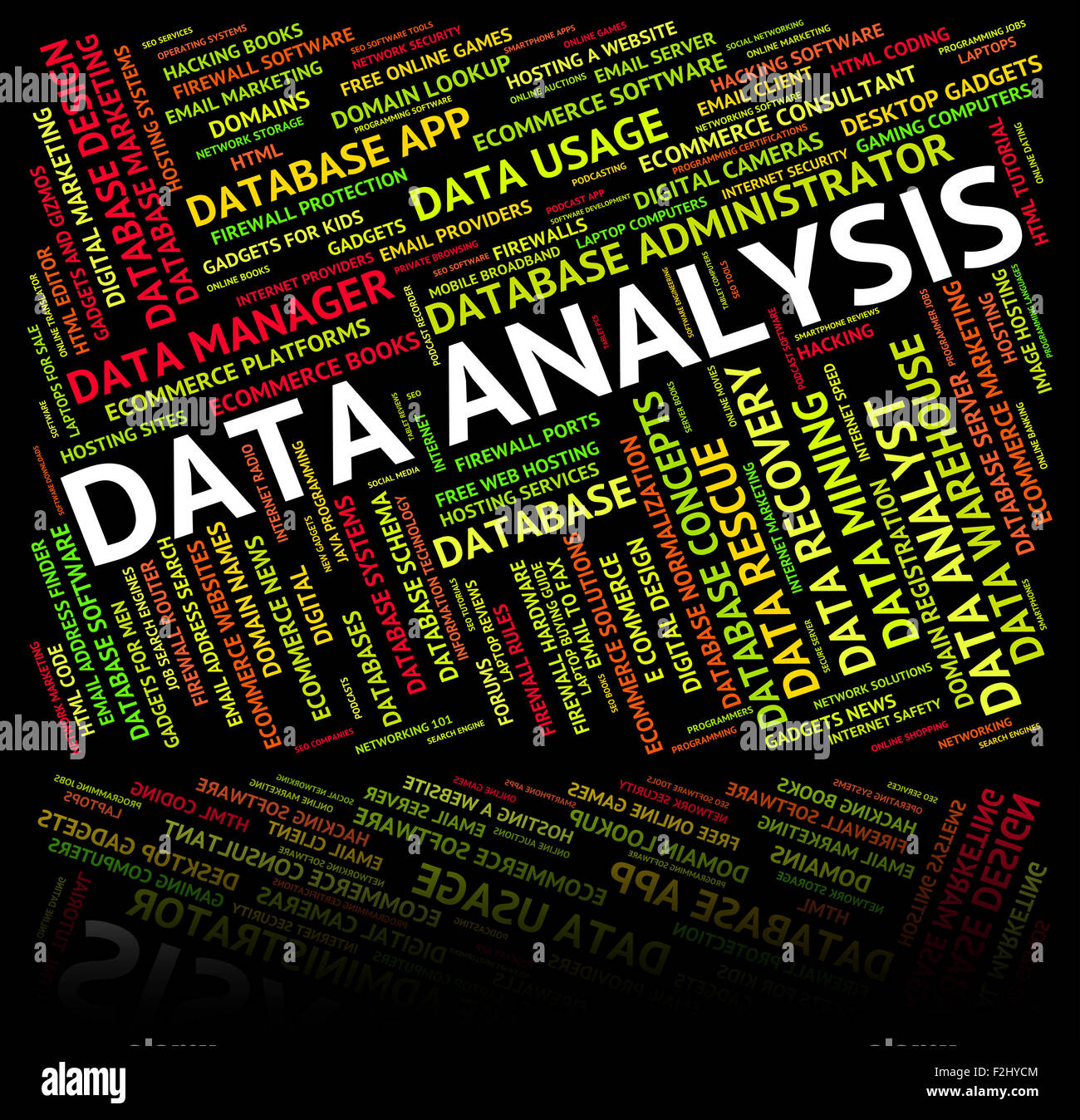 Data Analysis Representing Analytics Analytic And Fact Stock Photo