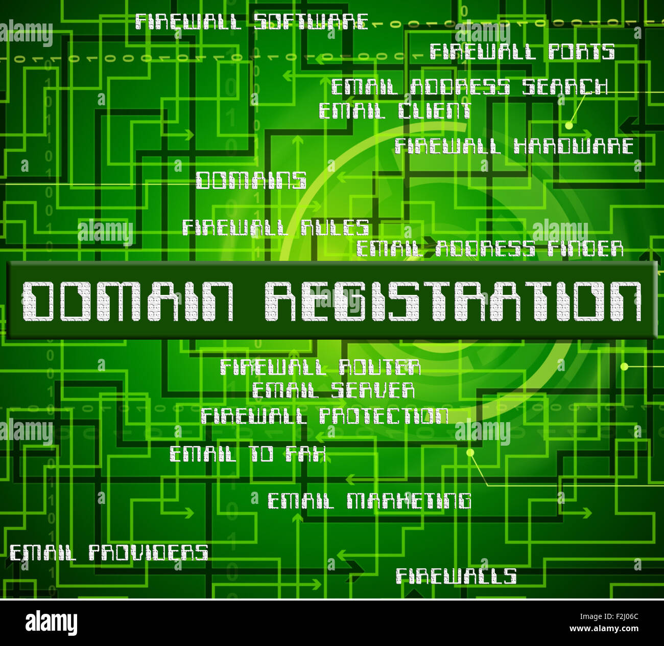 Domain Registration Meaning Membership Apply And Register Stock Photo
