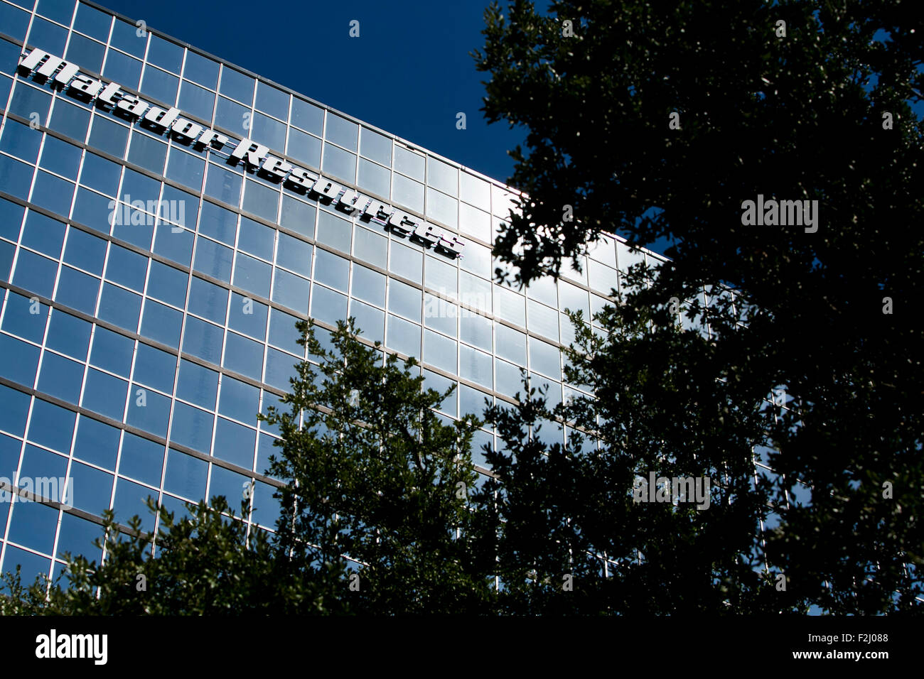 A logo sign outside of the headquarters of The Matador Resources