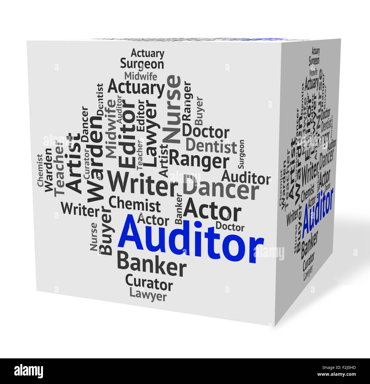 Auditor Job Indicating Actuary Occupations And Auditors Stock Photo Alamy