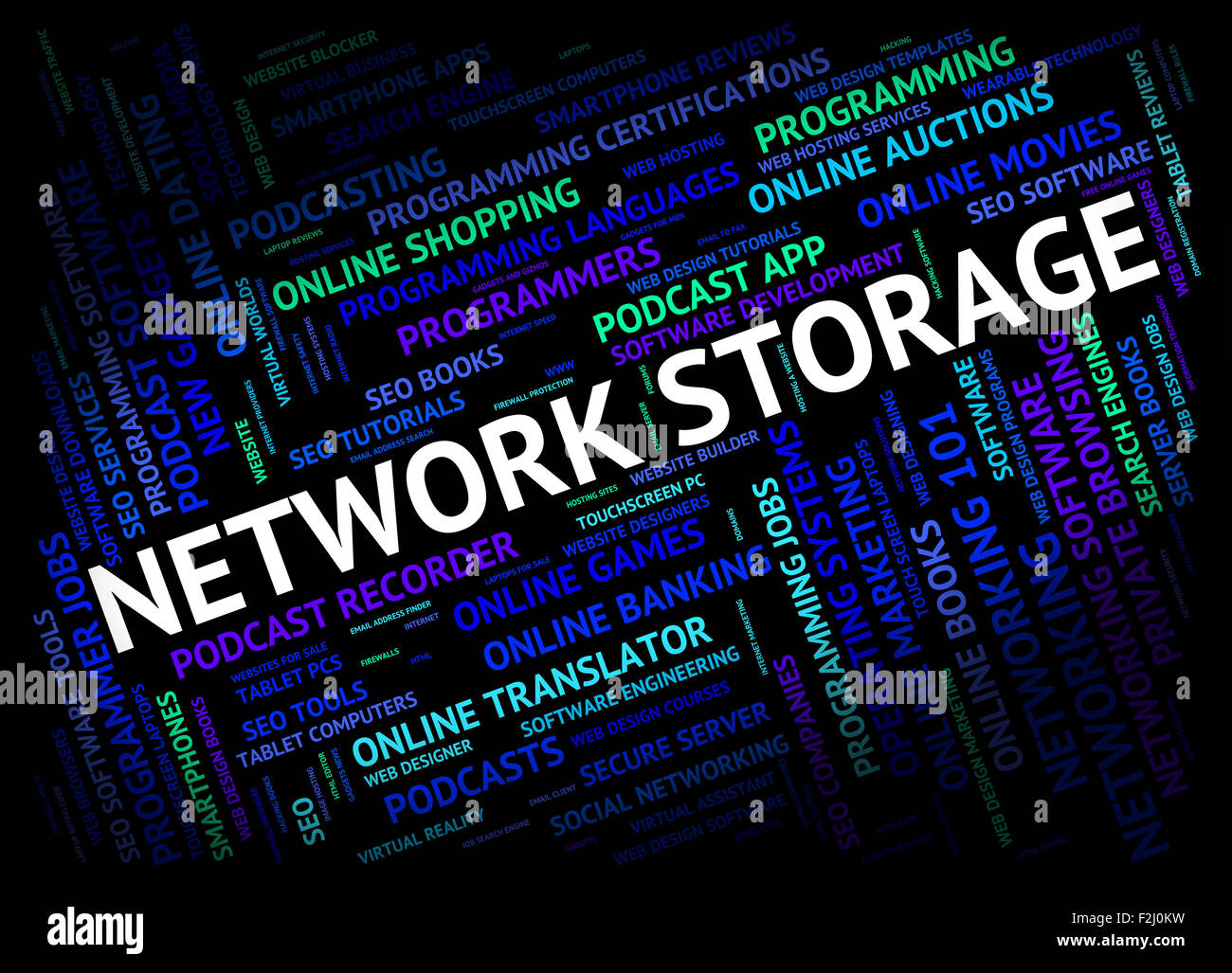 Network Storage Meaning Global Communications And Store Stock Photo Alamy