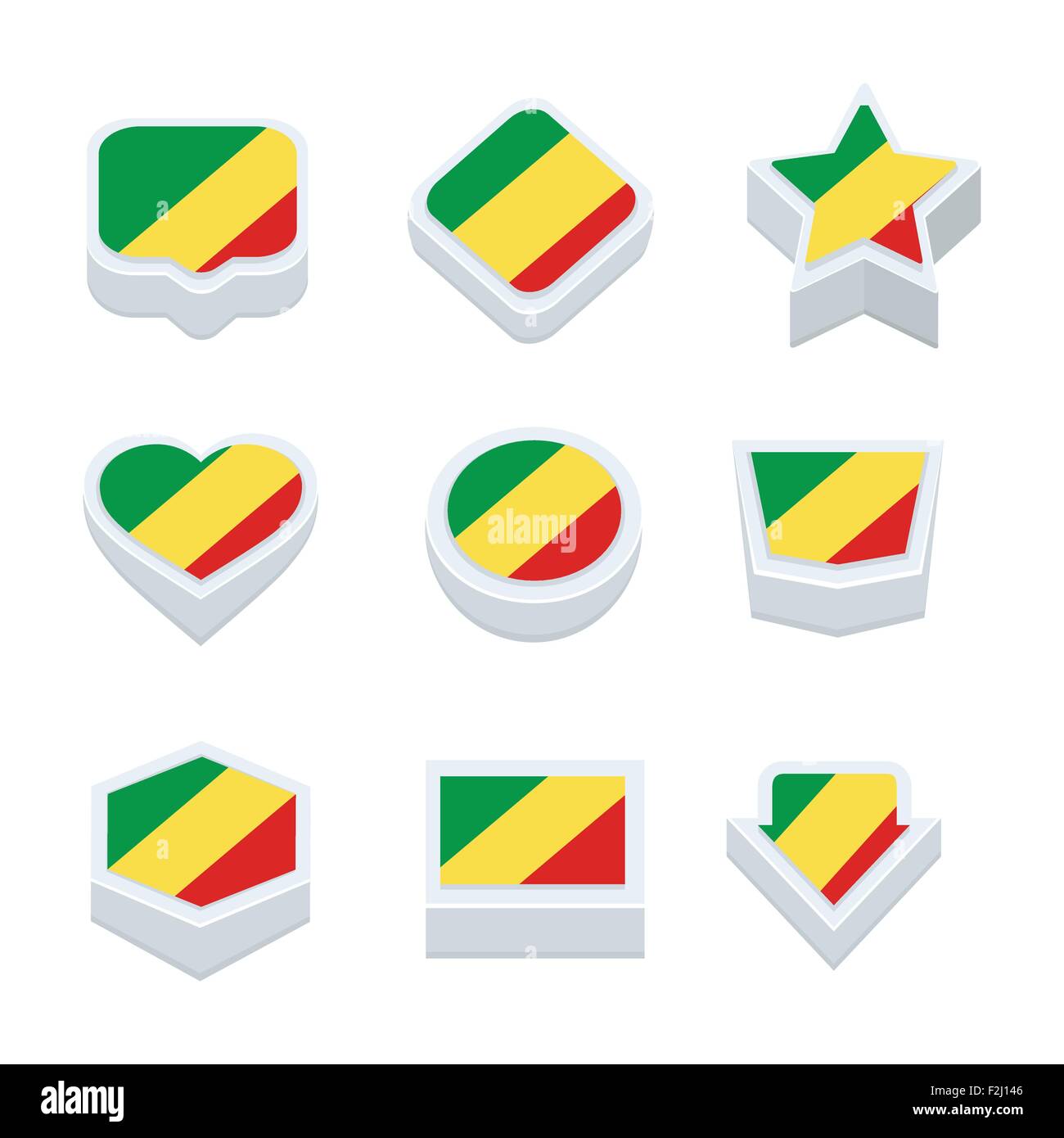 Congo flags Stock Vector Images - Alamy