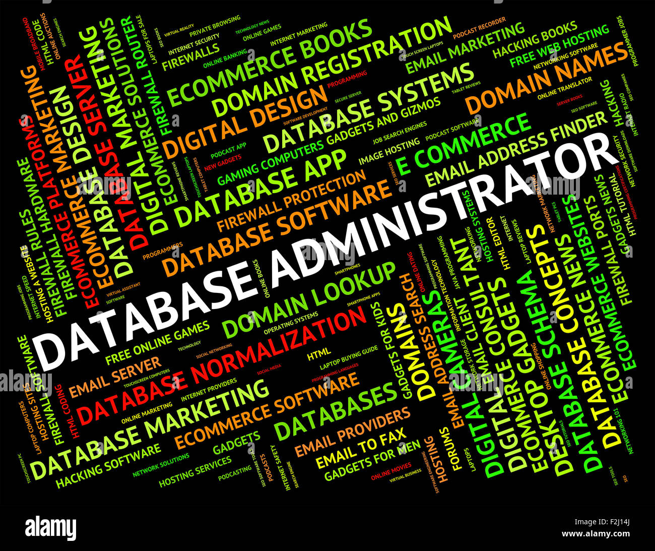Database Administrator Indicating Computer Computing And Employee Stock