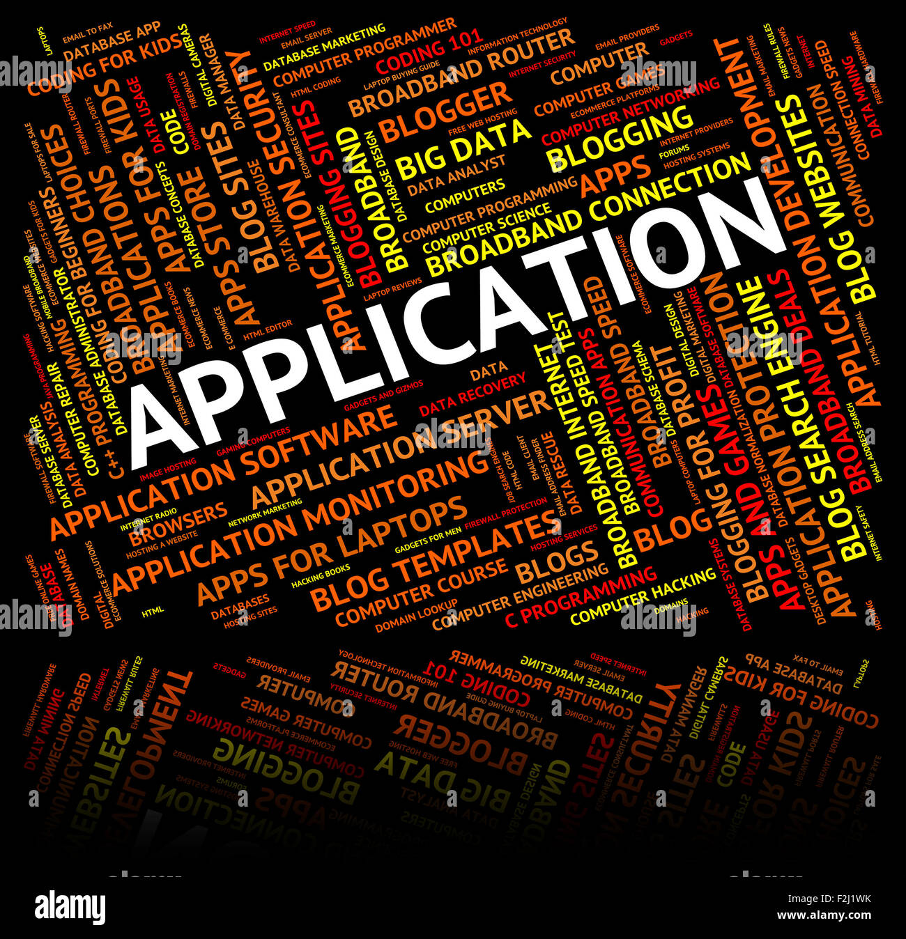 Application Word Indicating Www Applications And Computers Stock Photo ...