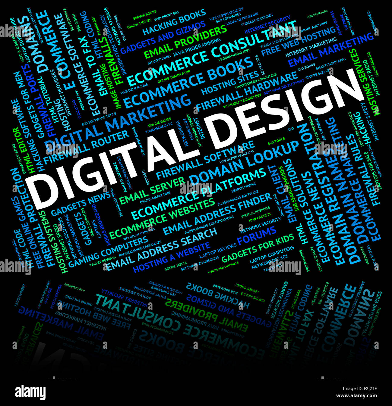 Digital Design Meaning High Tec And Designed Stock Photo Alamy