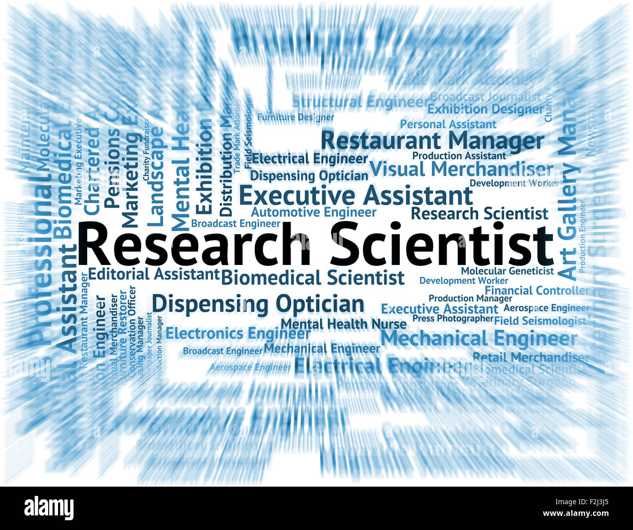 Research Scientist Meaning Gathering Data And Researcher Stock Photo