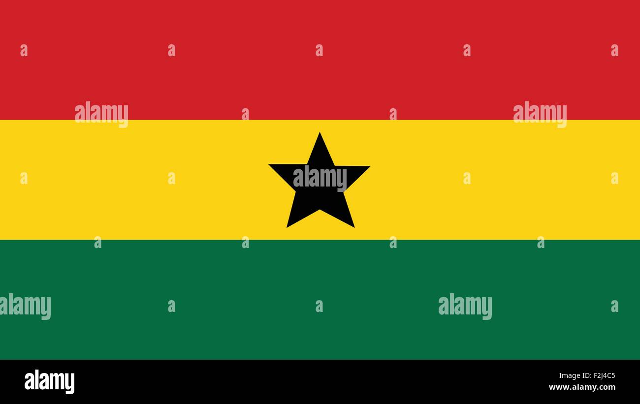 ghana Flag for Independence Day and infographic Vector illustration. Stock Vector
