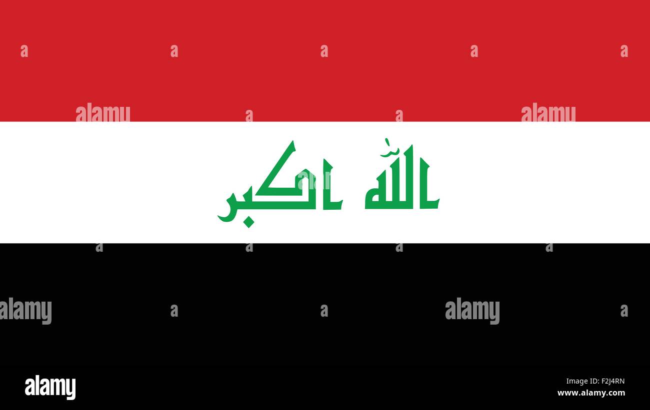 iraq Flag for Independence Day and infographic Vector illustration. Stock Vector