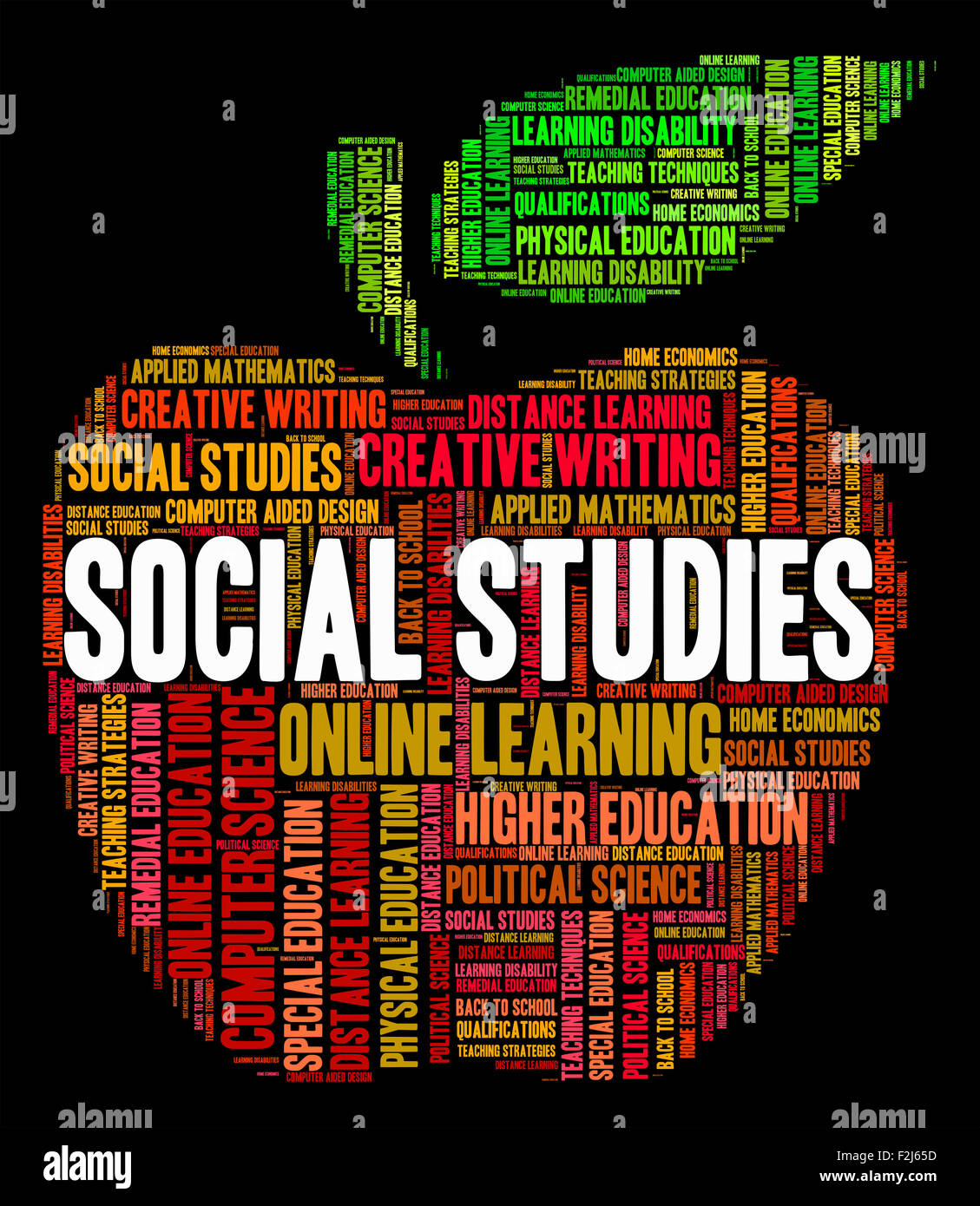 Social studies meaning common word and words stock photo alamy