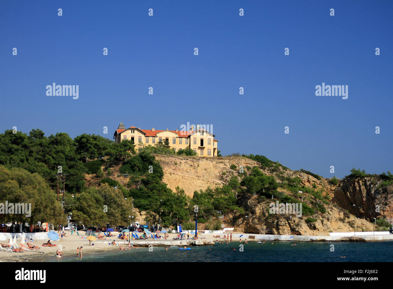 Thasos or Thassos is a Greek island in the northern Aegean Sea Stock Photo
