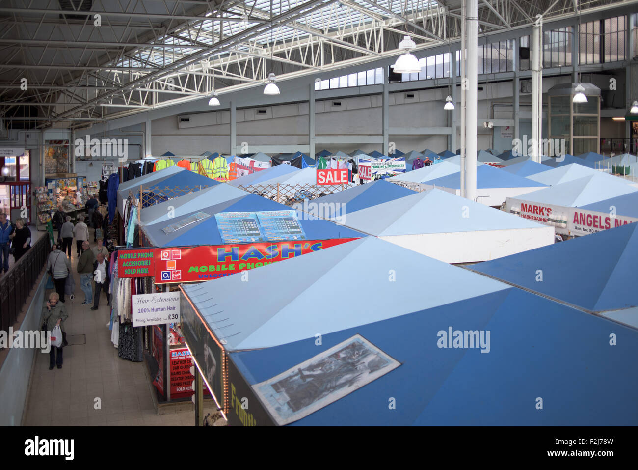 Rotherham town centre market stalls hi-res stock photography and images ...