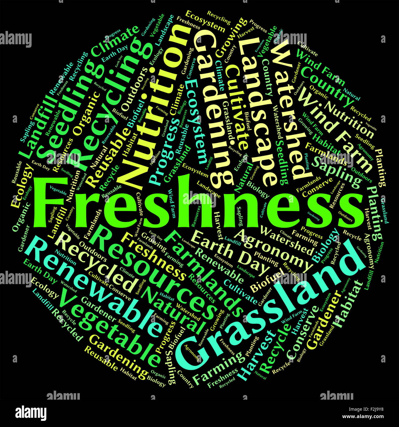 Freshness Word Representing New Unprocessed And Words Stock Photo Alamy