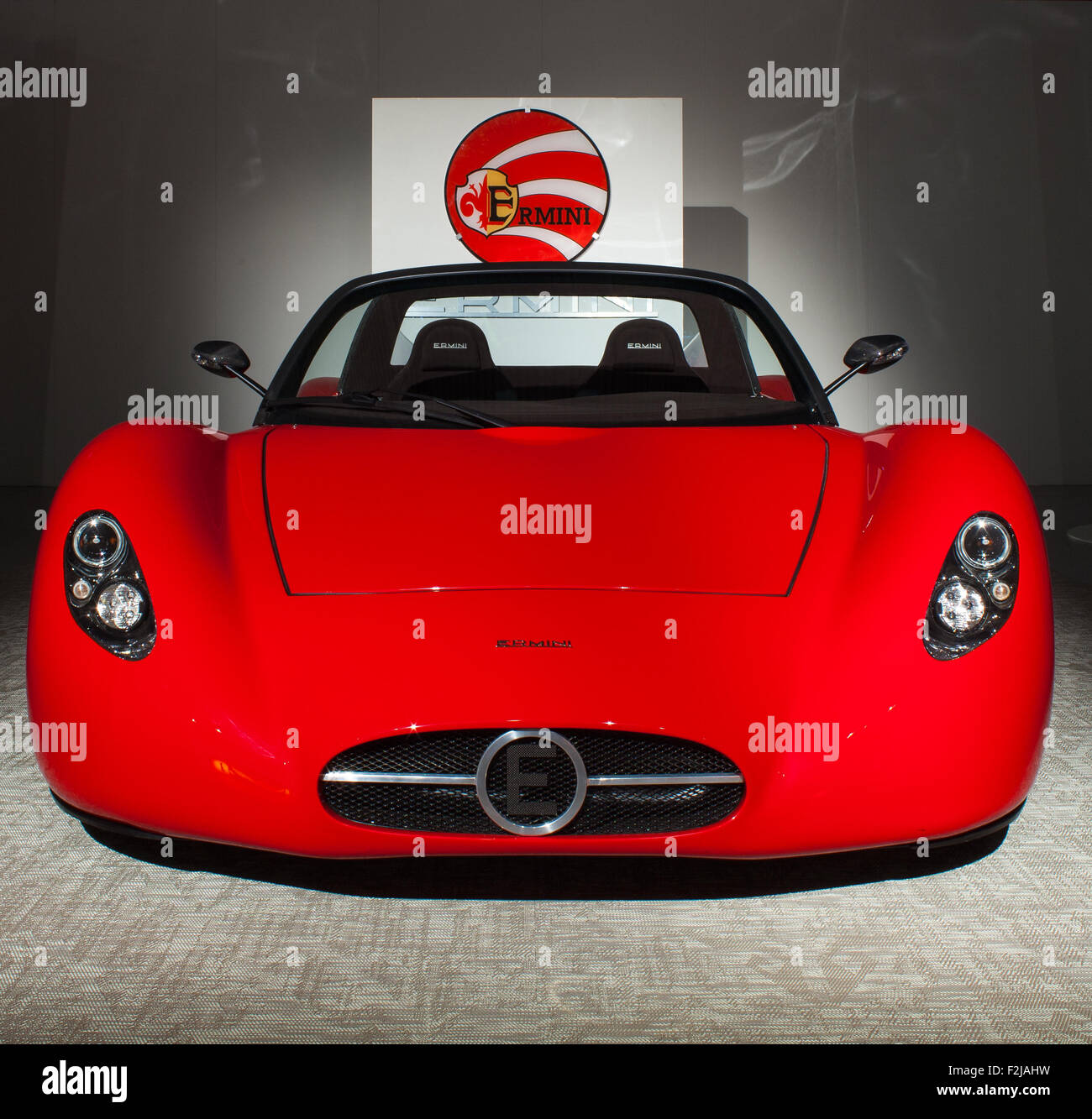 Milan, ITALY - APRIL, 13: The new Ermini sport car design by Giulio  Cappellini exsposed in the Temporary Museum for New Design d Stock Photo -  Alamy
