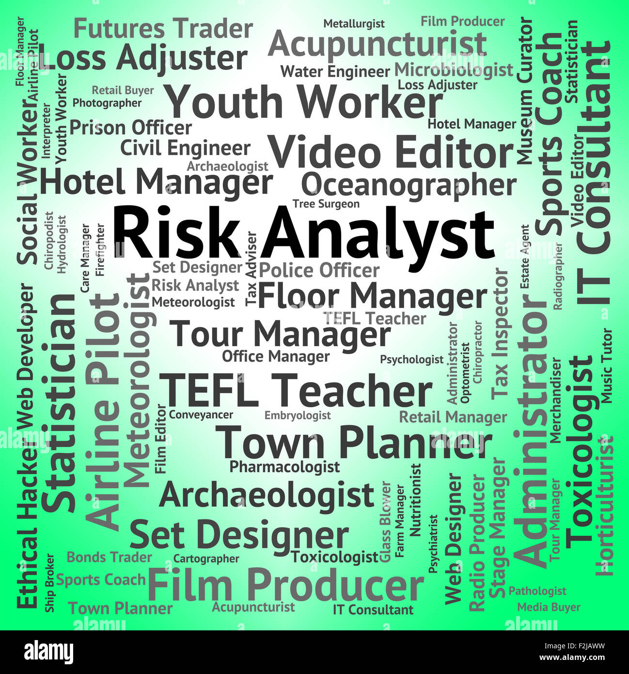 Risk Analyst Showing Job Insecurity And Risky Stock Photo