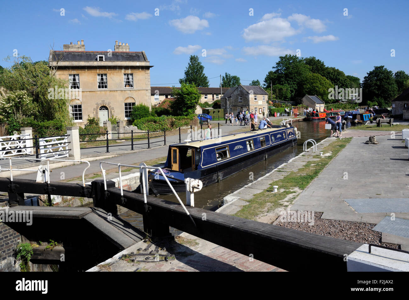 Summer Kennet & Avon Canal Bradford on Avon Wiltshire UK Stock Photo