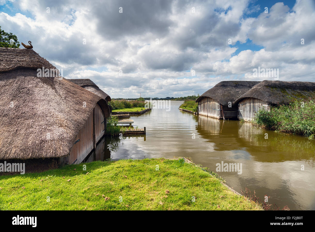 Norfolk Broads Boat Houses High Resolution Stock Photography and Images