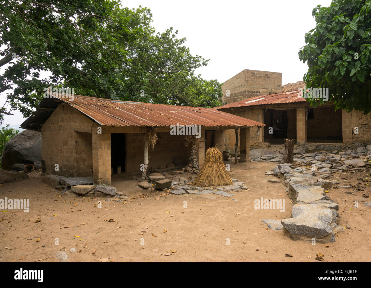 Benin, West Africa, Dassa-Zoumè, yaka palace of the omondjagou people ...